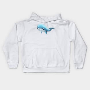 Cute Whale Drawing Kids Hoodie